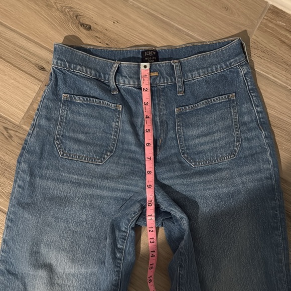 J. Crew Wide Leg Crop Blue Jeans - Picture 10 of 11